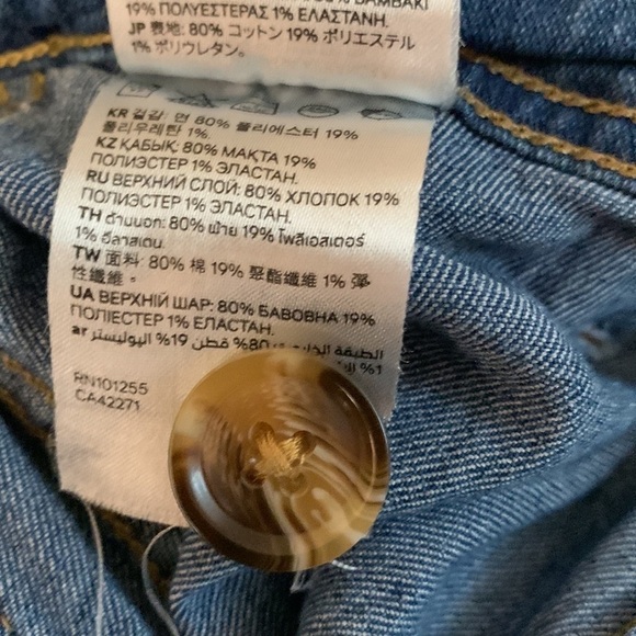 H&m Denim culottes High waist size 6 - Picture 6 of 6